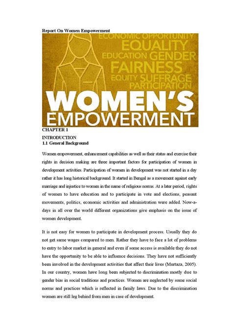 Report on women empowerment by Md Papon - Issuu