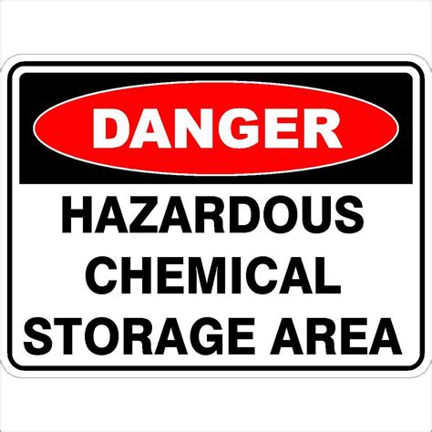 HAZARDOUS CHEMICAL STORAGE AREA | Discount Safety Signs New Zealand