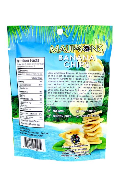 Nutritional Value Dehydrated Banana Chips - Nutrition Ftempo