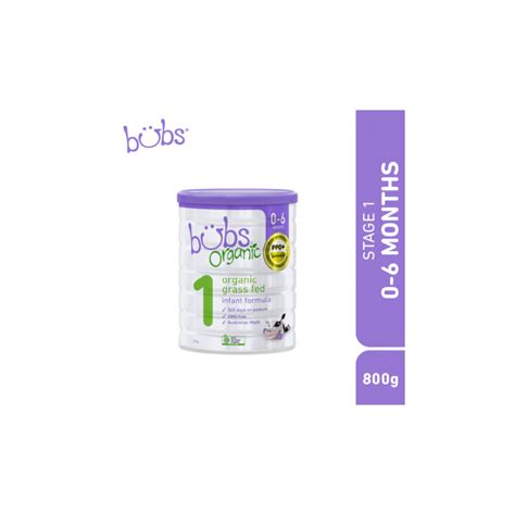 Bubs Organic® Grass Fed Infant Formula Stage 1 800g | Baby Formula