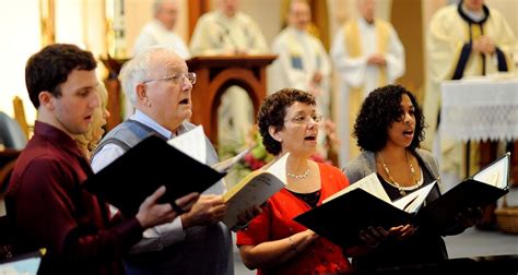 FILE PHOTO OF CHOIR SINGING DURING MASS - Holy Spirit Parish