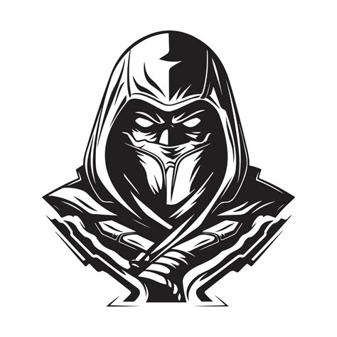 assassin, vector concept digital art, hand drawn illustration 22015346 ...