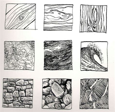 Practicing textures | Texture drawing, Art drawings, Elements of art