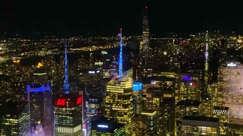 Empire State Building Top View Night