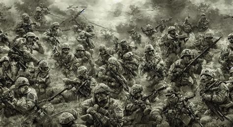 Epic army men wallpaper, award winning, digital art, | Stable Diffusion