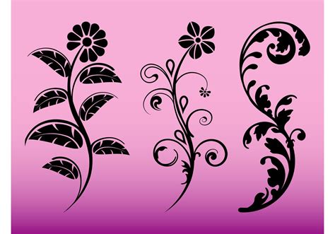 Floral Silhouettes - Download Free Vector Art, Stock Graphics & Images