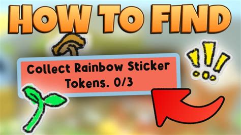 HOW To Find RAINBOW STICKER TOKENS? - Bee Swarm Simulator - YouTube