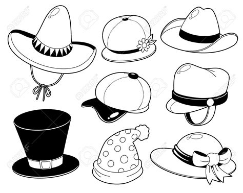 Hat Clipart Black And White Ideas | Clipart black and white, Clip art ...