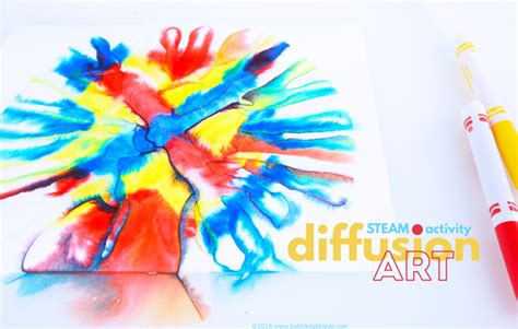 Easy Art and Science Idea: Diffusion Art - Babble Dabble Do