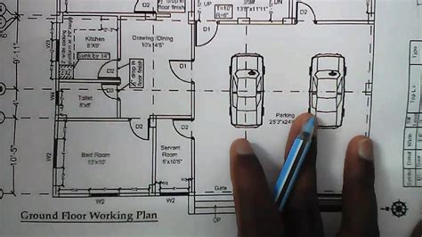 How to Study Civil Engineering Drawing || Working Floor Plan Drawing ...