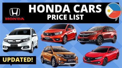 Honda Cars Price List in Philippines | Brand New and Second Hand | 2020 ...