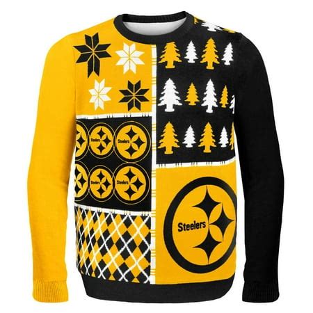 Pittsburgh Steelers - Busy Block Ugly Christmas Sweater - Walmart.com