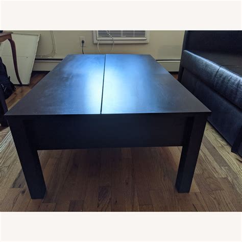 IKEA Black Coffee Table 'TRULSTORP' - AptDeco