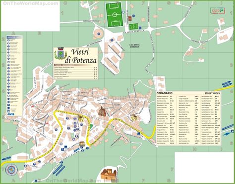 Potenza tourist map