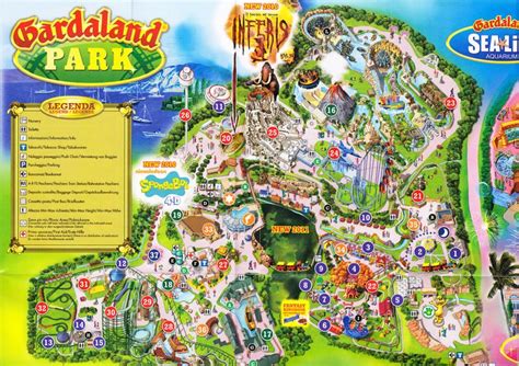 Gardaland - 2010 Park Map in 2022 | Park, Things to do in italy, Travel