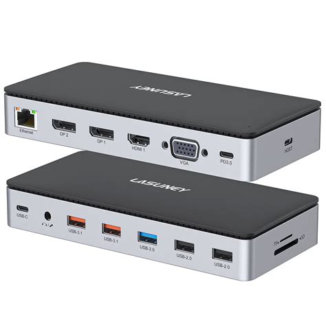 Buy USB C Laptop Docking Station, 15 in 1 Triple Display Multiport ...