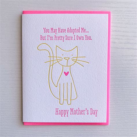 Mother's Day from Cat - Mother's Day Card | Cotton cards, Cards ...