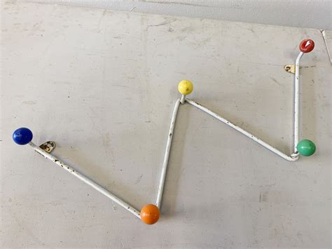 1700183 1960,s Metal Wall Coat Hanger 1960’s( H 23 cm x 53 ) x 1 off ...