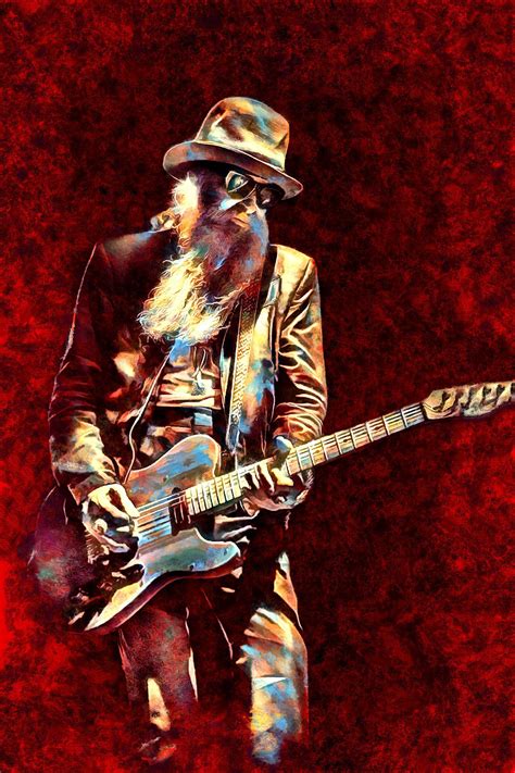 ZZ Top Poster/Metal Art Billy Gibbons "I'm Bad I'm Nationwide" Free US ...