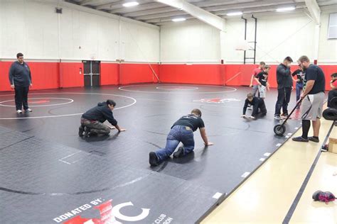 YWC Donates Wrestling Mat to High School | Photos | Yorkville Wrestling ...