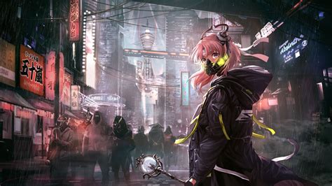 4k Cyberpunk Anime Girl Wallpapers - Wallpaper Cave