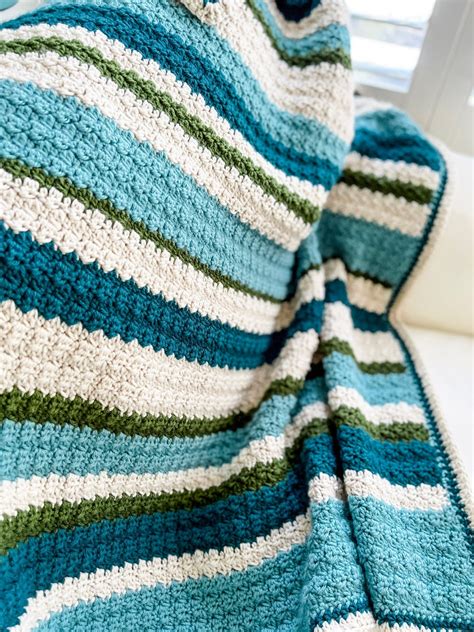 Modern Crochet Blanket Pattern, Quick and Easy Crochet Pattern, Easy ...