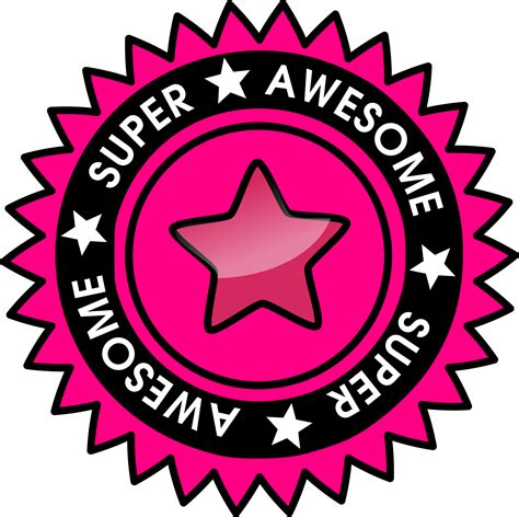 Clipart - Super Awesome badge