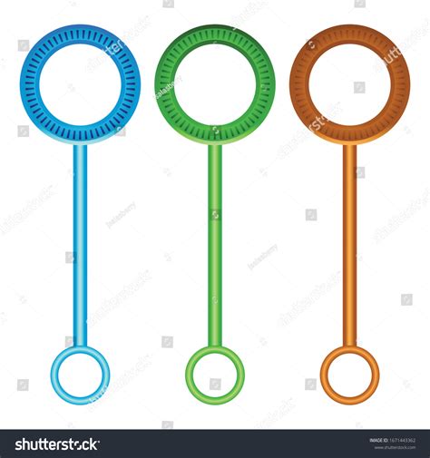 Bubble Wand Bubble Stick Set Stock Vector (Royalty Free) 1671443362 ...