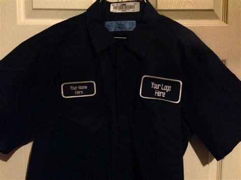 Custom Work Shirts Customized with your logo and matching name