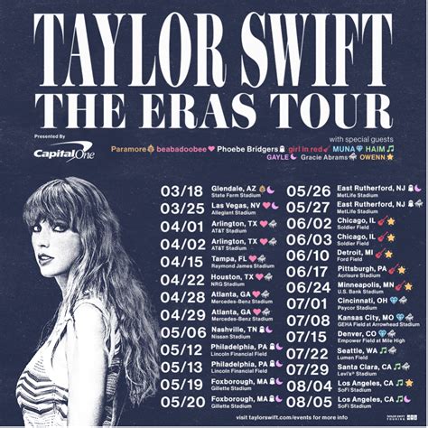 TAYLOR SWIFT | THE ERAS TOUR U.S. DATES ANNOUNCED PRESENTED BY CAPITAL ...