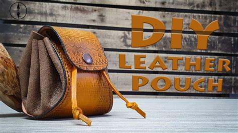 DIY Medieval Leather Pouch | Making a Drawstring Pouch | PDF pattern ...