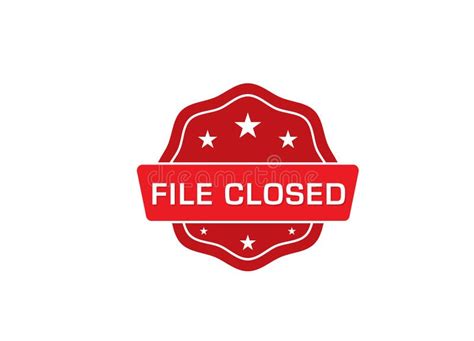 File Closed Stamp,File Closed Rubber Stamp, Stock Vector - Illustration ...