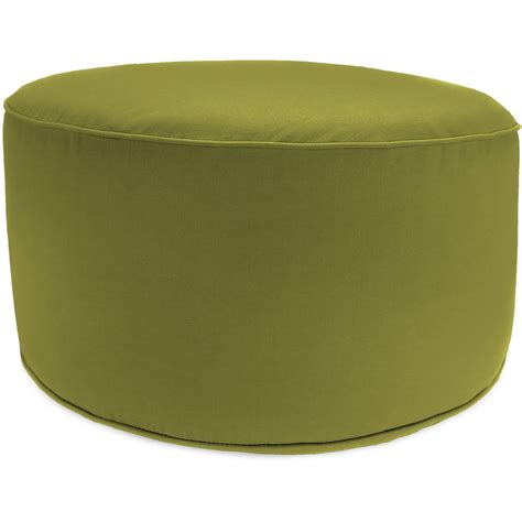 Jordan Manufacturing Outdoor Patio Round Pouf Ottoman - Walmart.com ...