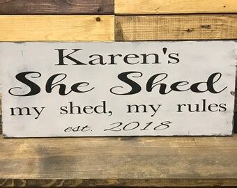 She shed signs | Etsy