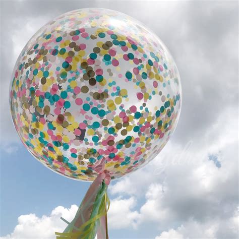 [36 inch 2.5cm Confetti Balloon] – Neon Love Balloon