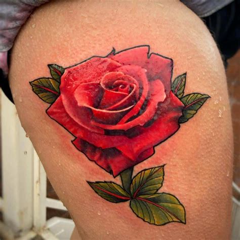 Top 91 Best Red Rose Tattoo Ideas - [2021 Inspiration Guide]