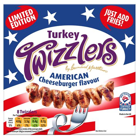 Bernard Matthews Limited Edition 8 Turkey Twizzlers American ...