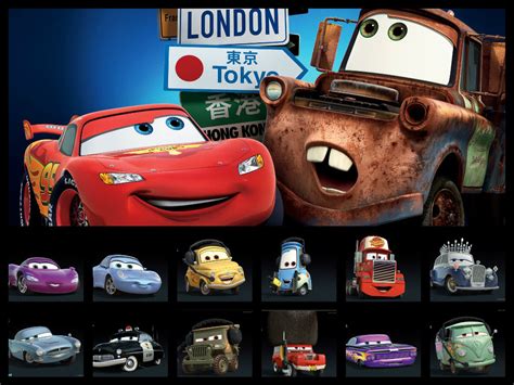 Cars Collage - Disney Pixar Cars 2 Fan Art (35976787) - Fanpop