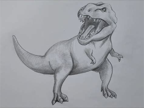 Details more than 80 pencil sketch of dinosaur latest - seven.edu.vn