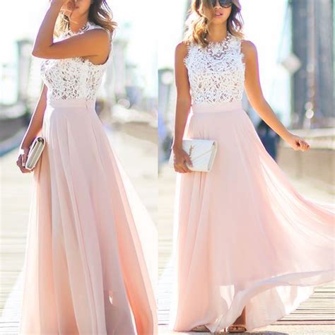 Blush Pink Lace Prom Dress, 2016 Long Prom Dress, Lace Prom Dress ...