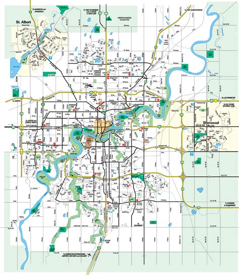 Edmonton Map - ToursMaps.com