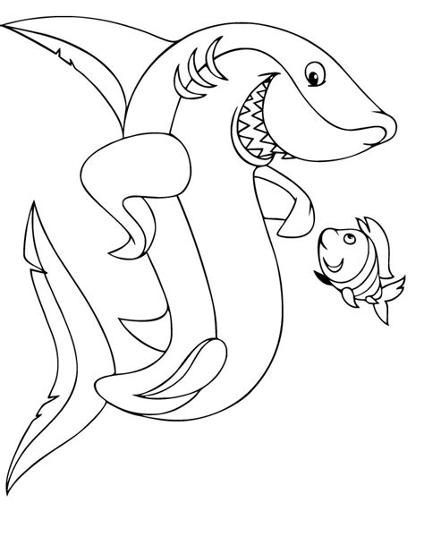 Shark Coloring Pages Free Printable