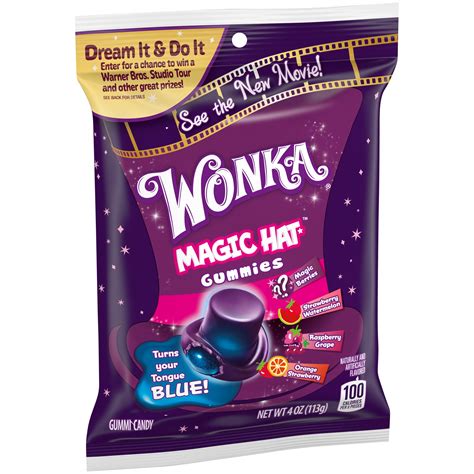 Wonka Magic Hat Fruit Flavored Gummy Candy, 4oz - Walmart.com