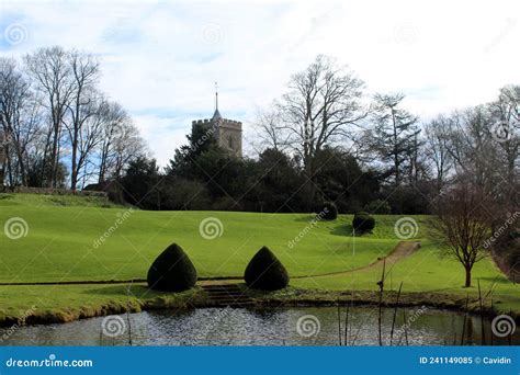 Benington Lordship Gardens Pond And Lawn Stock Image | CartoonDealer ...