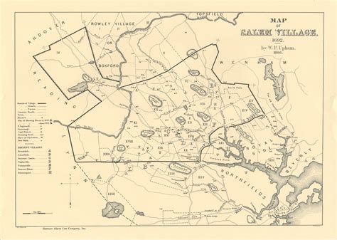 Maps of Salem Village 1692