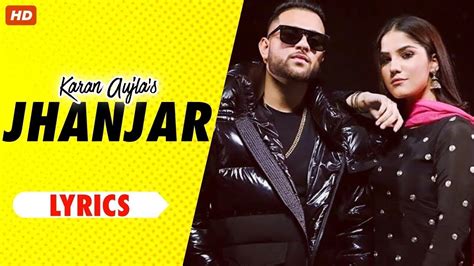 Jhanjar (Full Lyrics) Karan Aujla| Latest Punjabi Songs 2020 ...