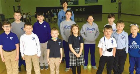 St. Rose students of the month recognized | Perrysburg Messenger Journal