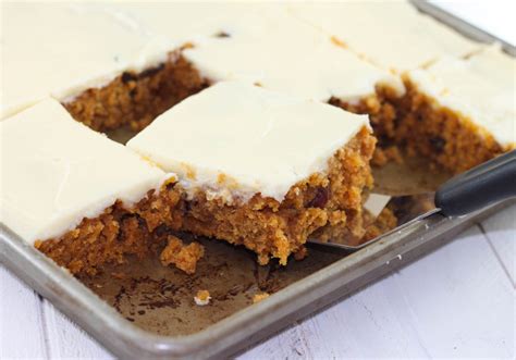 Pumpkin Sheet Cake with Cream Cheese Icing - The Farmwife Cooks