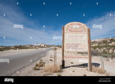 Terlingua Ghost Town, Big Bend National Park, Texas, USA Stock Photo ...