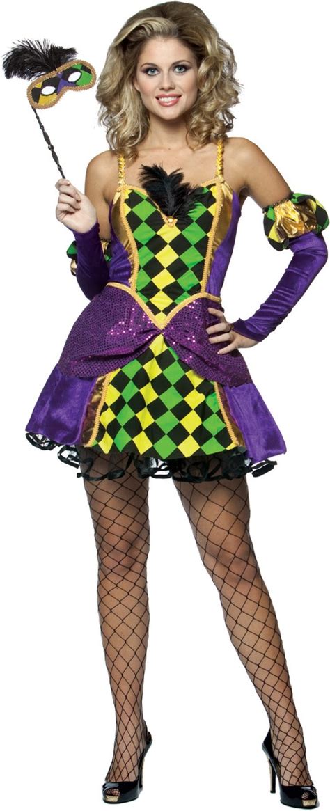 Mardi Gras Queen Adult Costume - PartyBell.com